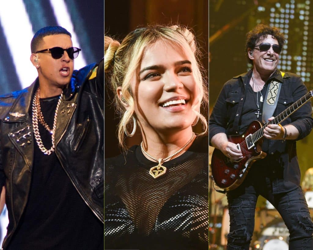 Daddy Yankee, Karol G and Neal Schon