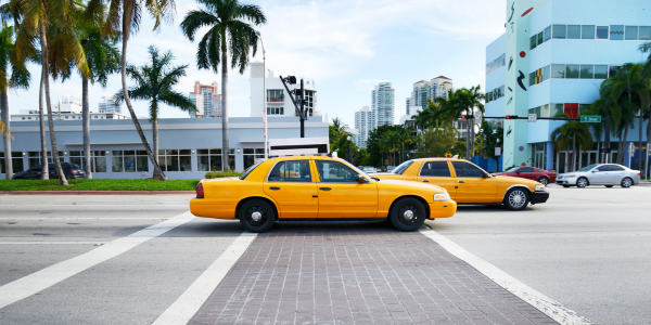 Miami Dade Arena Guide Image of taxis on the street