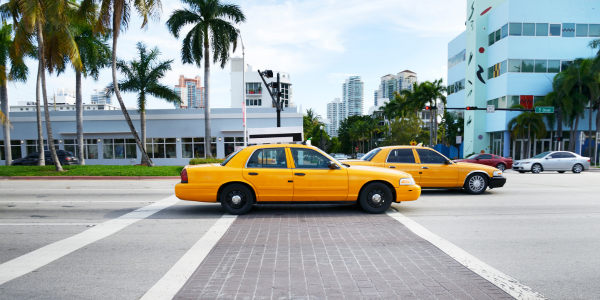 Image of taxis on the street