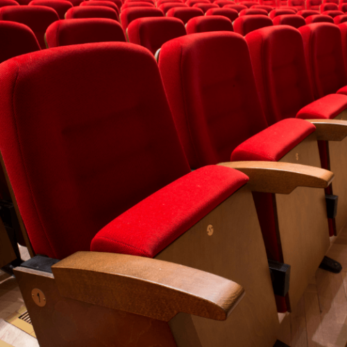 Image of red velvet theatre seats