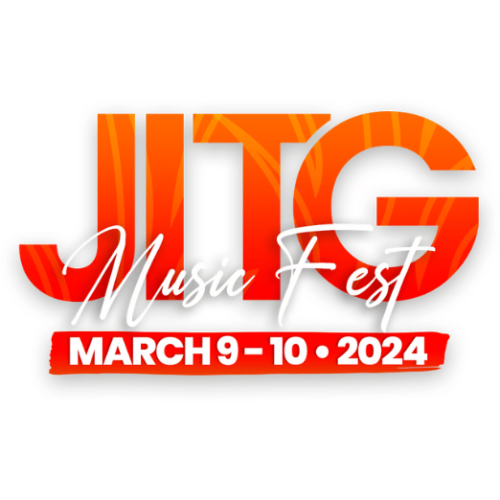Jazz In The Gardens logo with the dates March 9-10, 2024.