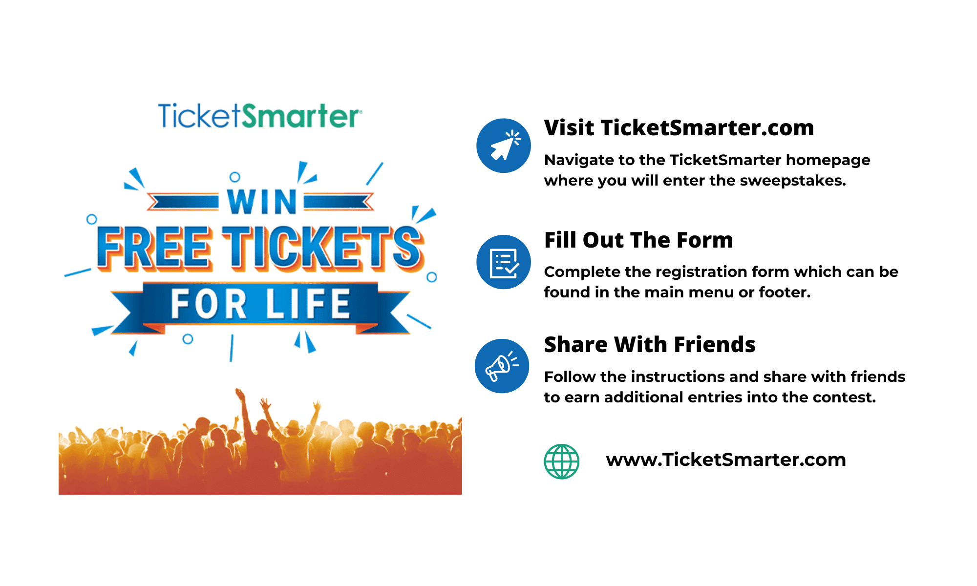 Win Free Tickets for Life TicketSmarter